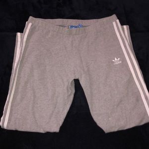 grey adidas leggings